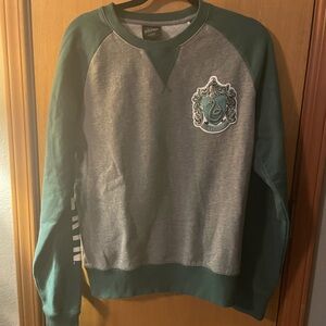 Slytherin Green and Gray Sweatshirt size small